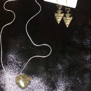 Matching Necklace and Earring Set